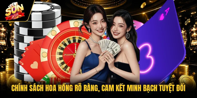 Chính sách hoa hồng rõ ràng, cam kết minh bạch tuyệt đối 
